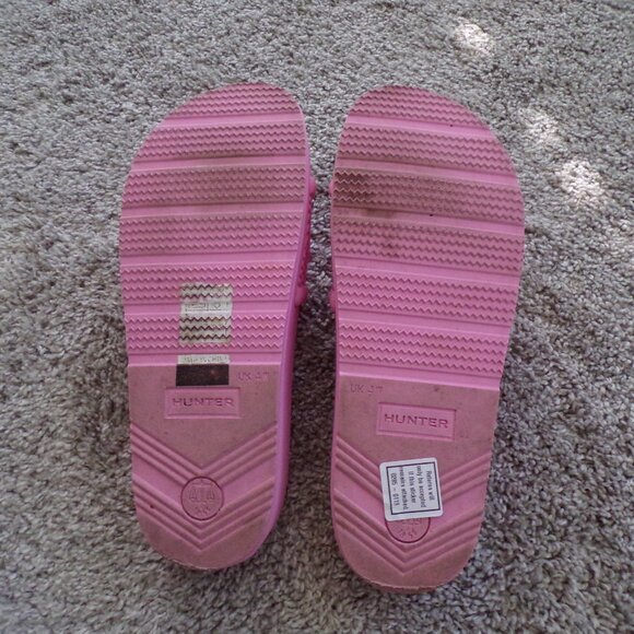 Hunter pink platform sandals slides - Picture 7 of 8